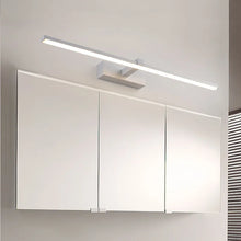 Sleek indoor LED strip wall lamp mounted in modern living room interior

