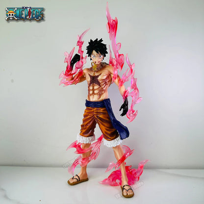 Monkey D. Luffy One Piece PVC action figure collectible with cherry flow design

