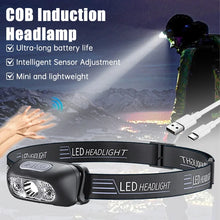 Strong Light Headlamp with USB Rechargeable LED Sensor and Zoom Torch for Camping, Fishing, and Emergency Outdoor Use
