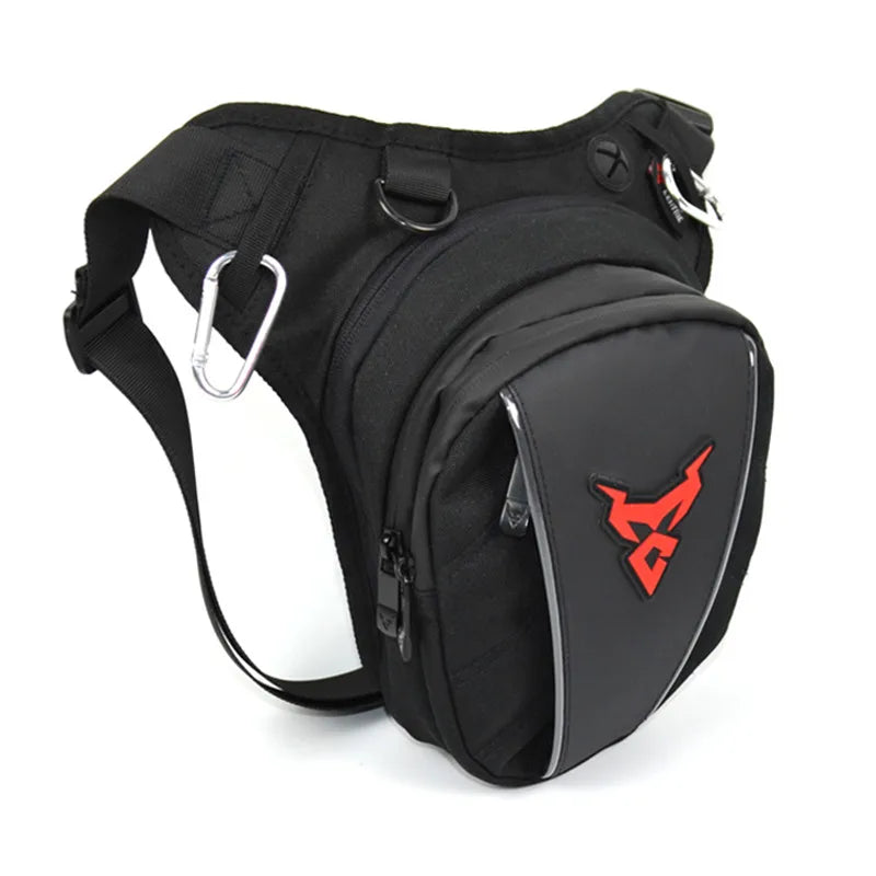 Tactical waterproof motorcycle leg bag for thigh and waist storage


