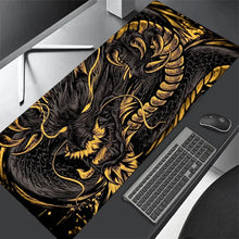 Golden Japanese Dragon Mouse Pad