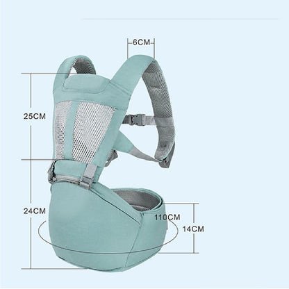 Lightweight multi functional baby carrier for front holding and travel

