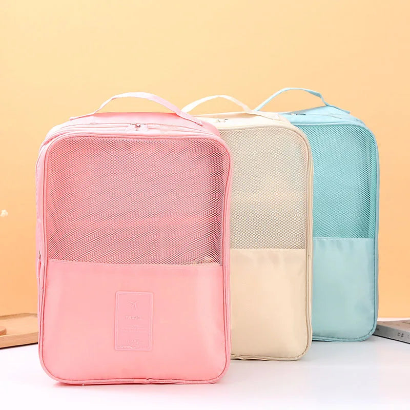 Travel Shoe Organizer Bag for clothes, underwear, and shoe storage


