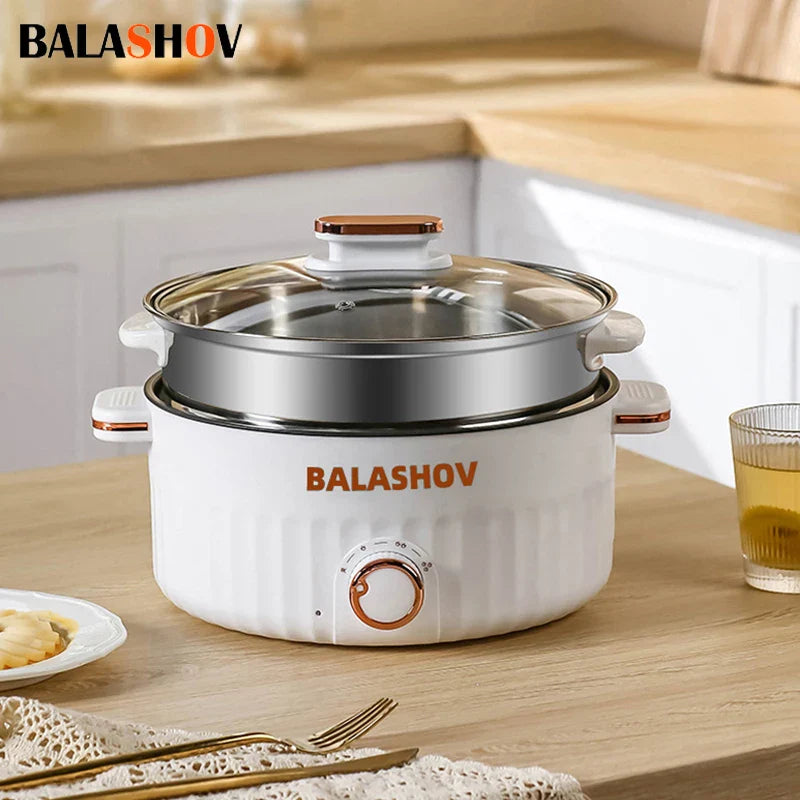 Portable multifunctional non-stick electric rice cooker with 1.5L and 3L capacity for kitchen or dorm use

