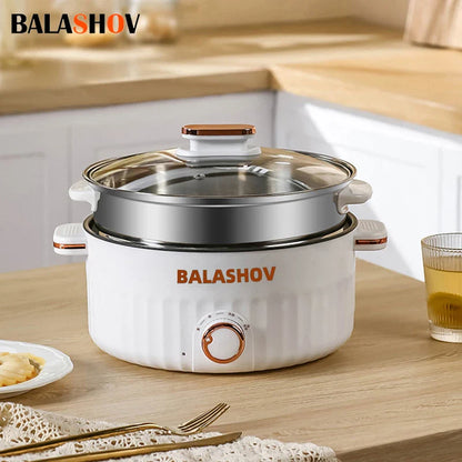 Portable multifunctional non-stick electric rice cooker with 1.5L and 3L capacity for kitchen or dorm use

