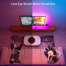 TV Backlight LED Strip Light RGB 5050 glowing behind a television