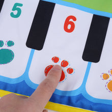 Baby music mat with piano keys and animal sounds for interactive learning

