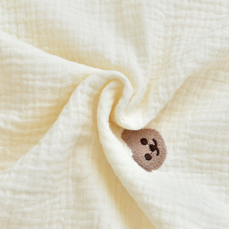Soft baby cotton blanket with cartoon design for newborn comfort

