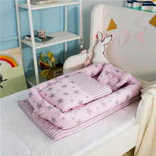 Foldable portable baby travel bed with soft anti-pressure newborn mattress


