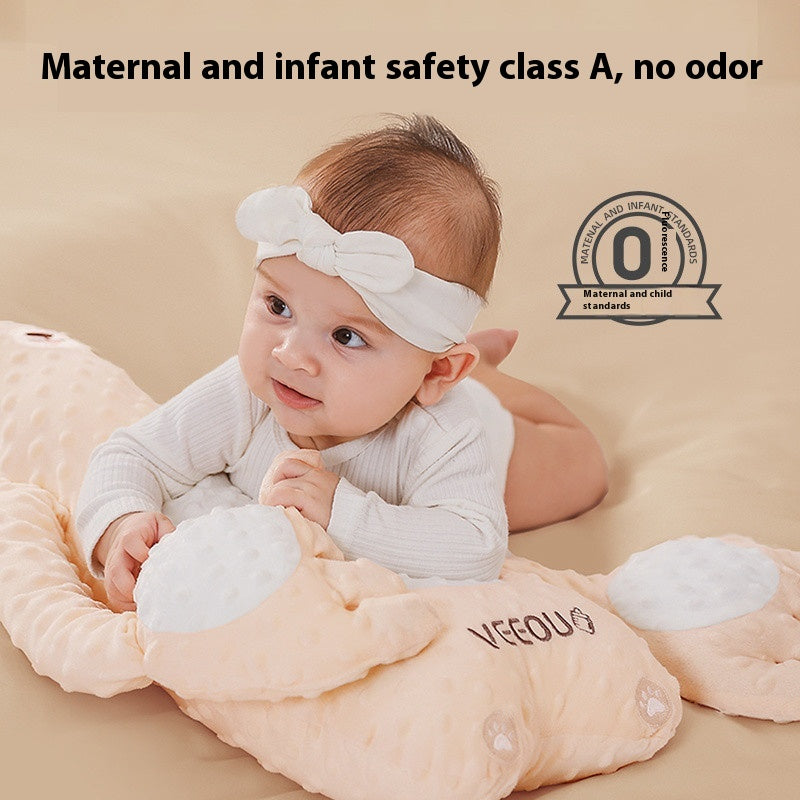Palm-shaped baby soothing pillow for anti-startle and calming sleep

