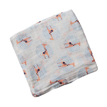 Bamboo muslin swaddle blanket for newborns with soft breathable fabric

