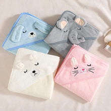 Toddler hooded bath towel used as soft baby wrap for boys and girls

