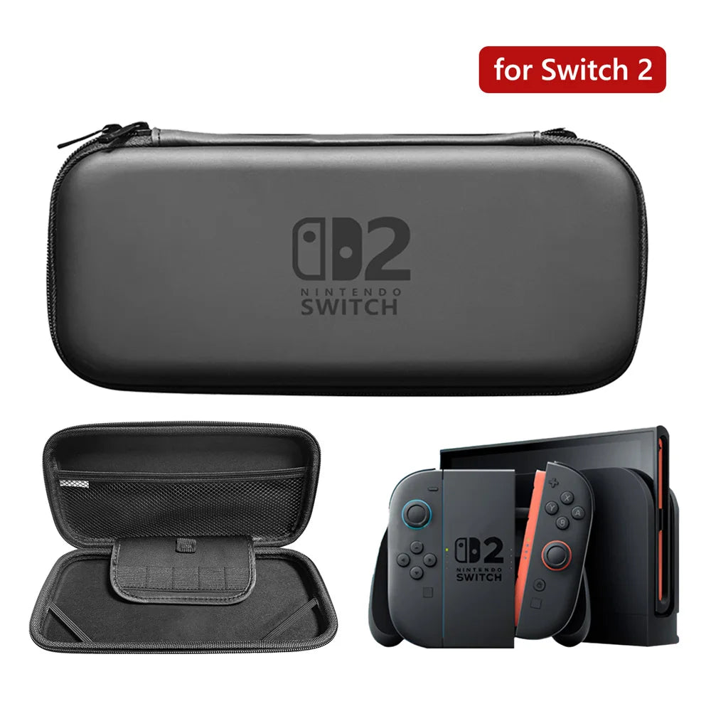 Slim Waterproof Nintendo Switch 2 Carrying Case with EVA Hard Shell

