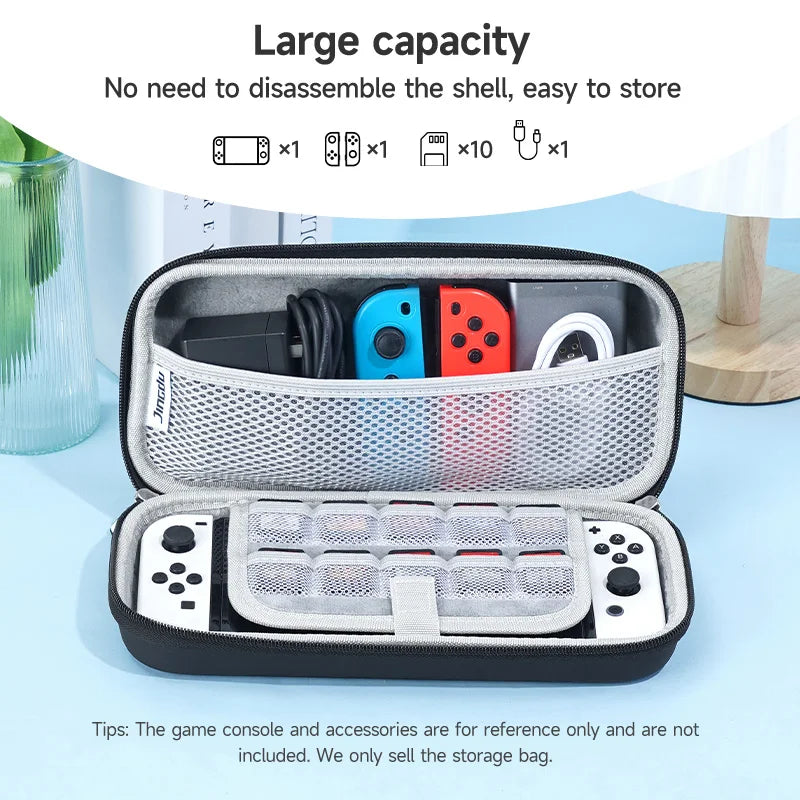 Cute big-eared dog Nintendo Switch case compatible with OLED model and cloud joystick caps

