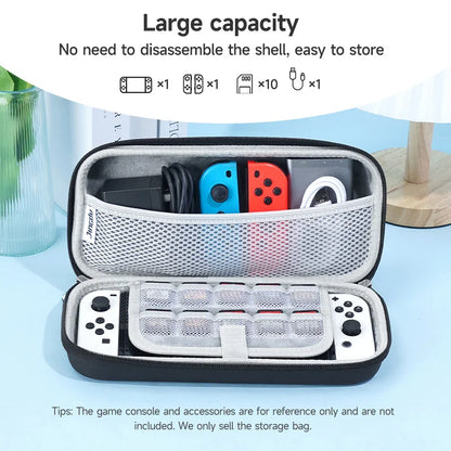 Cute big-eared dog Nintendo Switch case compatible with OLED model and cloud joystick caps

