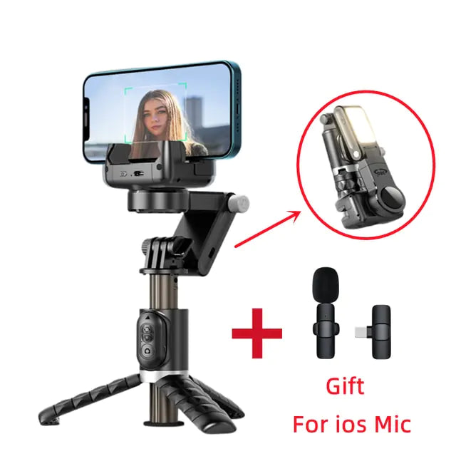360 Rotation Following Shooting Mode Gimbal Stabilizer Selfie Stick