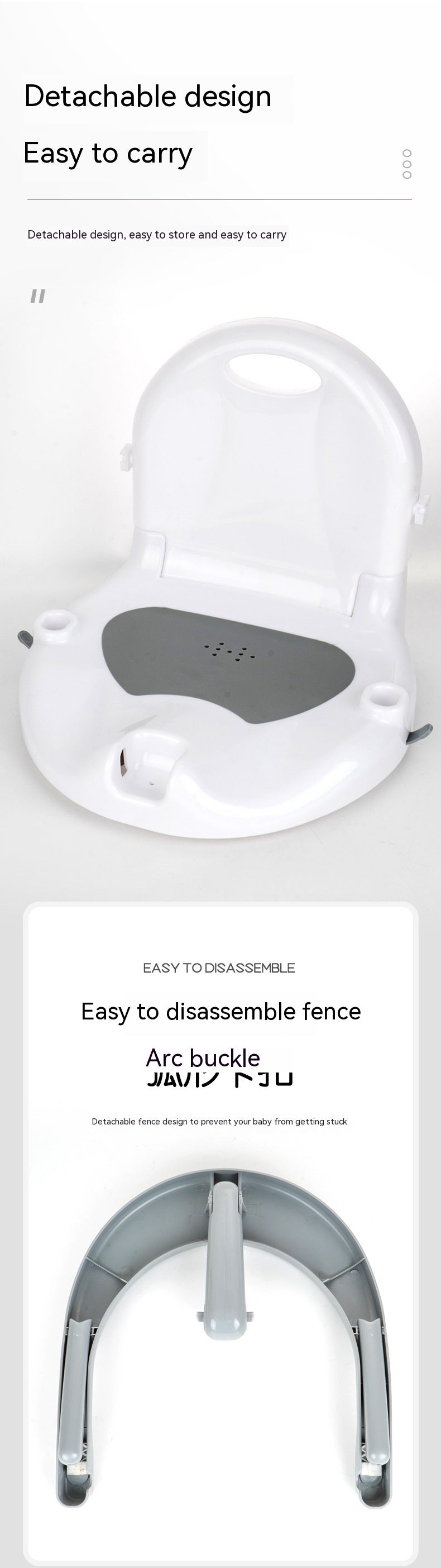 Baby bath stool safety chair with anti-slip design for safe bathing

