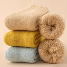 Thick winter baby wool socks for toddlers with soft and warm thermal design

