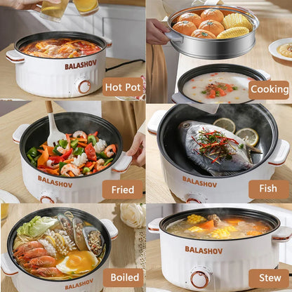 Portable multifunctional non-stick electric rice cooker with 1.5L and 3L capacity for kitchen or dorm use

