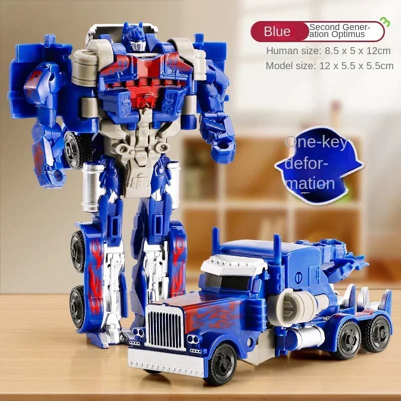 Transformation robot toy for kids with car-to-robot action figure design

