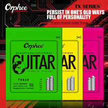 "Orphee Acoustic Guitar Strings 6Pcs/Set for bright, full tone"