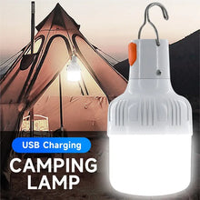 USB Rechargeable LED Lamp Bulbs with Hook for Camping, Fishing, and Emergency Outdoor Lighting