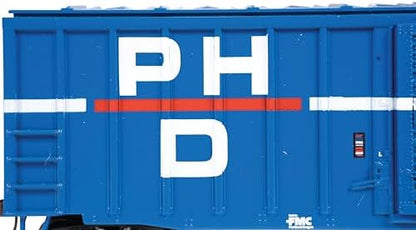 Westerfield outside braced reefer HO scale model train car by Bachmann with sliding door and Port Huron Detroit 1021 detailing