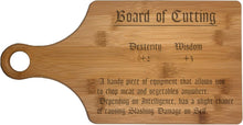 Personalized Paddle Cutting Board - Customizable Kitchen Accessory
