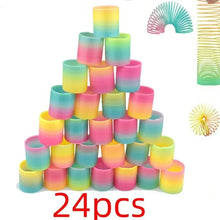Bright rainbow magic spring toy set for kids party and holiday fun

