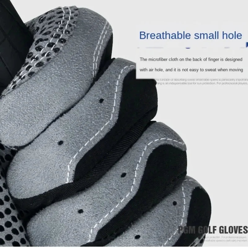 PGM Professional Golf Gloves with Breathable Microfiber and Non-Slip Grip for Swing and Putting Training