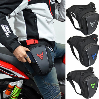 Tactical waterproof motorcycle leg bag for thigh and waist storage


