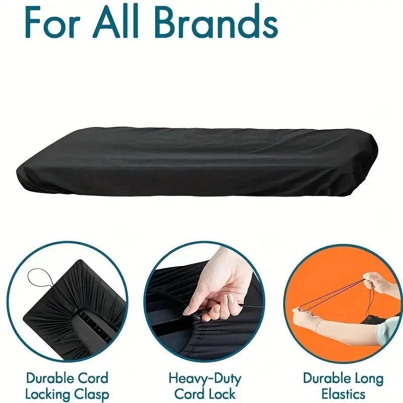 Adjustable waterproof piano keyboard dust cover for 61 and 88 key digital pianos

