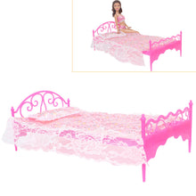 pink doll bed