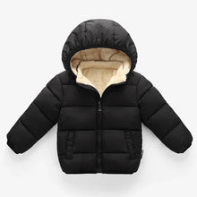 plush hooded coat