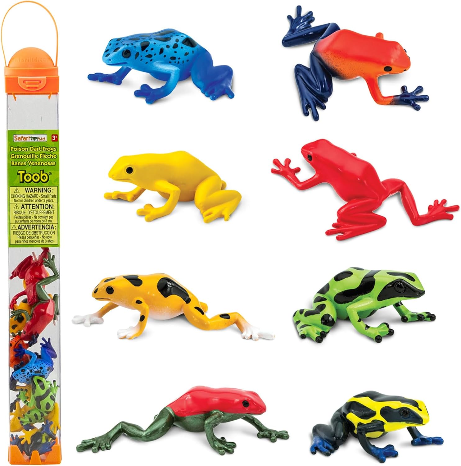 Safari Ltd. Poison Dart Frog figurines in vibrant colors for kids