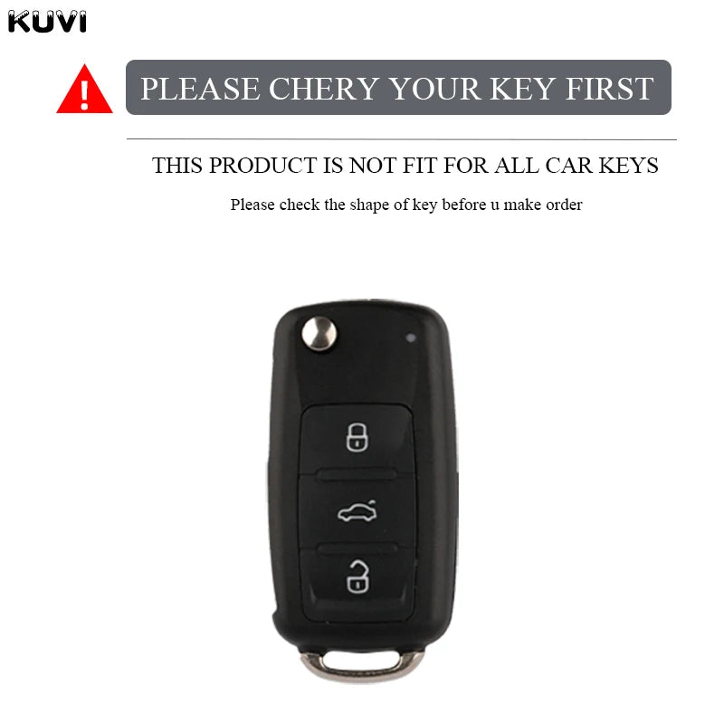 ABS Carbon Car Key Case Cover for VW Polo Tiguan Passat Golf Jetta