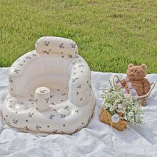 Baby inflatable sitting chair for safe and comfy support during play or feeding

