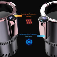 12V portable car drink warmer cooler for heating and cooling beverages during travel

