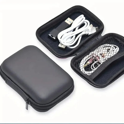 Portable Headphone Storage Bag and EVA Case for cables and tech gear

