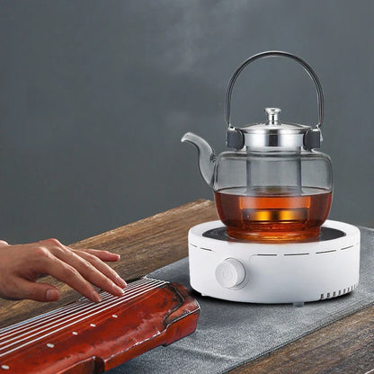 Compact mini electric stove and hot plate for kitchen, tea, and coffee heating

