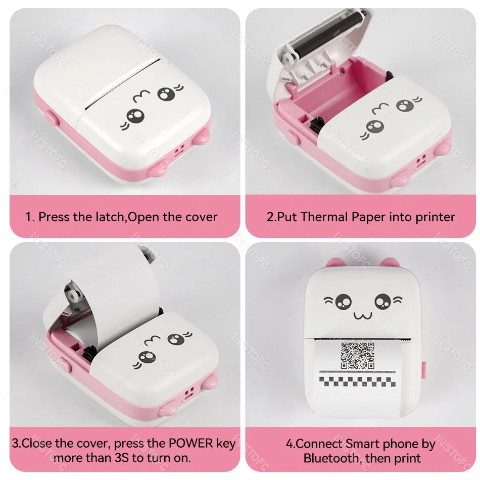 "Mini Thermal Sticker Printer for iOS, Android, and 58mm label printing"