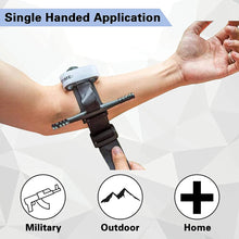 Portable emergency tourniquet for first aid and tactical use

