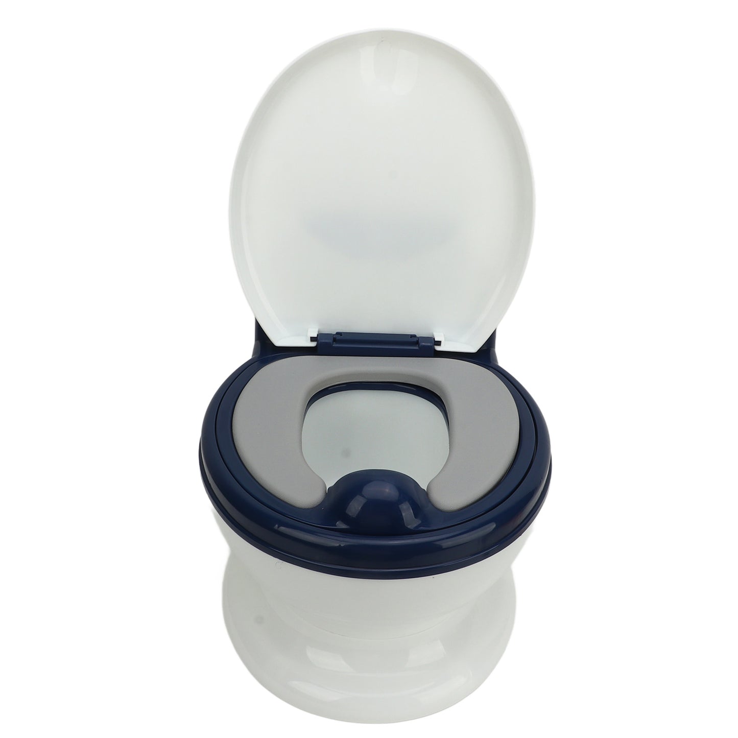 Soft PU toddler potty training seat with anti-slip base and back support

