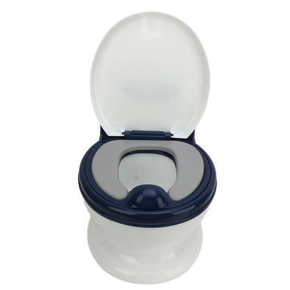 Soft PU toddler potty training seat with anti-slip base and back support

