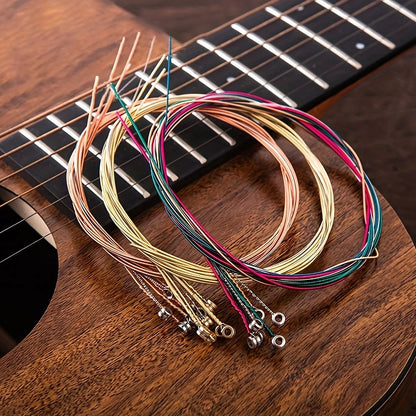 "Premium Acoustic Guitar Strings 6Pcs/Set for enhanced sound quality"
