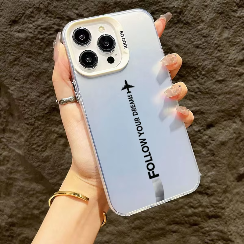 Travel inspired iPhone 16 case with printed design and durable shell

