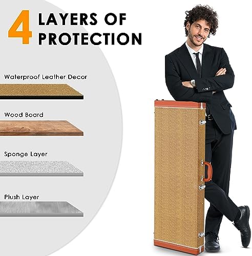 Durable electric guitar hard case protective