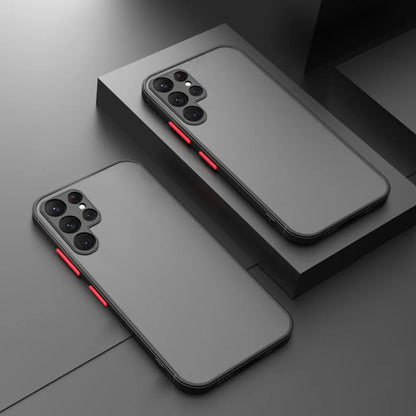 Shockproof Armor Case for Samsung Galaxy S and A Series with Matte Finish