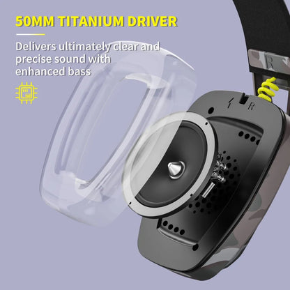 BINNUNE BW06 wireless gaming headset for PS5 with mic and Bluetooth support

