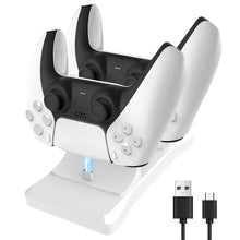 GAMINJA PS5 Controller Charging Station with dual ports and fast AC adapter

